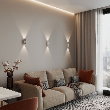 40109/LED / Светильник настенный светодиодный  Steel LED белый/сталь