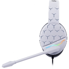 Гарнитура Oklick HS-L710G белый/чёрный, проводная, USB, подсветка