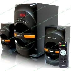 Акустическая система Dialog Progressive AP-210B BLACK 2.1, 30W+2*15W RMS, Bluetooth, USB+SD reader