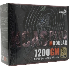 Блок питания Aerocool/Formula 1200W Retail KCAS PLUS 1200GM, 80 PLUS Gold, ATX v2.4, модульный, fan 14cm, 8x PCI-E [6+2-Pin], 10x SATA, 6x MOLEX