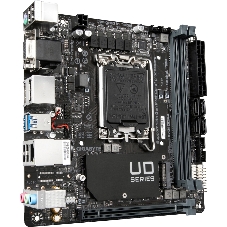 Материнская плата Gigabyte H610I DDR4, LGA 1700, Intel H610, 2xDDR4, 4xSATA, 1xM.2, 1xPCIe 4.0 x16, 1xHDMI, 1xVGA, 2xDP, 1x 1Gb LAN, 2xUSB-A 3.2 Gen 1, 4xUSB-A 2.0, 3x 3.5 мм, 7.1, Mini-ITX