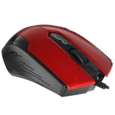 Мышь проводная Qumo Office M14 красный, 1000 dpi, USB, кнопки - 3
