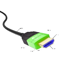 Кабель GCR PRO 40.0m оптический HDMI 2.1 8K 60Hz, 4K 144Hz, высокоскоростной 48.0 Гбит/с, черный, деревянная катушка, GCR-55678