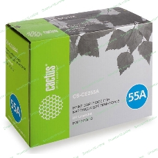 Картридж лазерный Cactus CS-CE255AS черный (6000 стр.) для HP LaserJet P3011/P3015