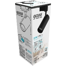Система трековая Gauss 20Вт 4000K цв.св.:белый нейтральный черный