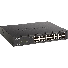 Коммутатор D-Link DGS-1100-18PV2/A3A, 16×1 Гбит/с + 2×1 Гбит/с Combo, настраиваемый