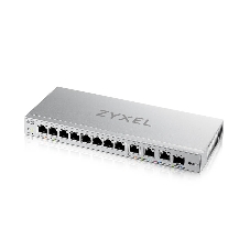 Коммутатор мультигигабитный Smart L2 коммутатор Zyxel XGS1250-12, 8xGE, 3x1/2,5/5/10G, 1xSFP+, кнопка LED ECO Mode, настольный