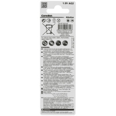 Батарейка для часов Camelion G 2 BL-10 Mercury Free (0%Hg), 396A/LR726/196 1.5 В