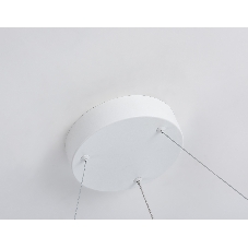 Подвесной светодиодный светильник Ambrella light FL5851 WH белый 35W 3000K/4200K/6400K D600*600 (без ПДУ)