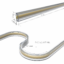 Лента светодиодная 220V 9,3W 288Led COB IP65 6500 холодный белый, 50 м (95000/02)