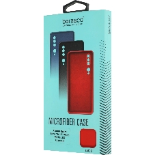 Чехол (клип-кейс) BORASCO Microfiber Case, для Xiaomi Poco M4 Pro, красный