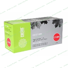 Картридж лазерный Cactus CS-C718BK черный (3400 стр.) для принтеров Canon i-Sensys MF8330/MF8340/MF8350/MF8360/MF8540/MF8580/LBP7200/7210/7660/7680