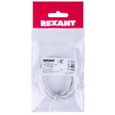 Аудиокабель AUX Rexant 3.5 мм в тканевой оплетке 1 м белый