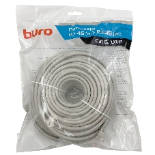 Патч-корд Buro Basic UTP 4 пары cat6 CCA molded 30м серый RJ-45 (m)-RJ-45 (m)