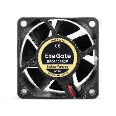 Вентилятор для корпуса ExeGate ExtraPower EP06025S2P черный, 60 мм, 4500 об/мин, 31 дБ, 2 pin
