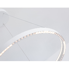 Подвесной светодиодный светильник Ambrella light FL5851 WH белый 35W 3000K/4200K/6400K D600*600 (без ПДУ)