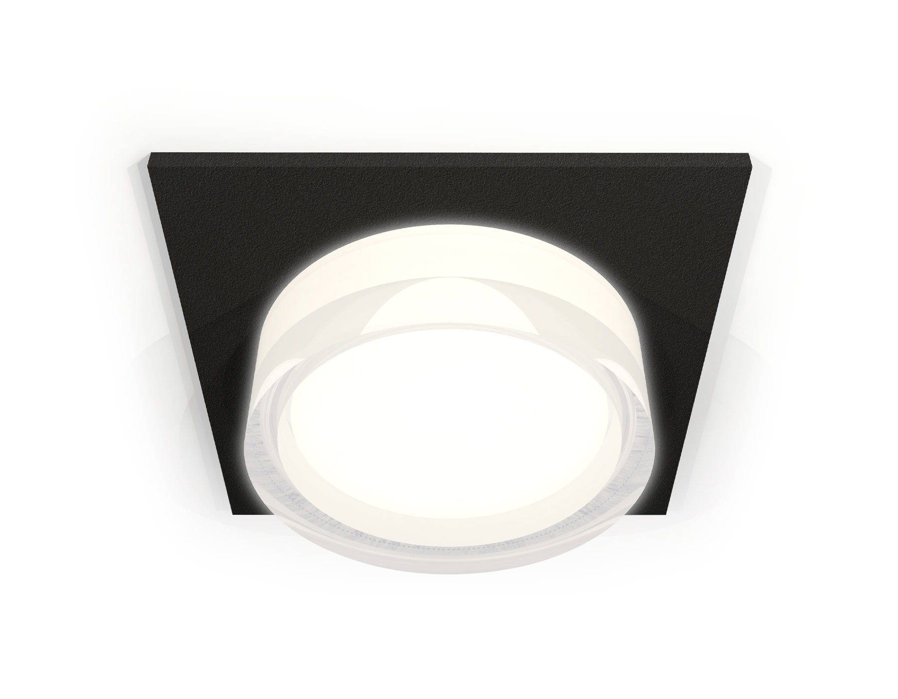 Комплект встраиваемого светильника Ambrella light XC6521066 SBK/FR/CL черный песок/белый матовый/прозрачный MR16 GU5.3 (C6521, N6241)