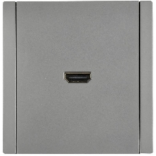 Розетка HDMI FP540 IEK FORTE&PIANO Сталь