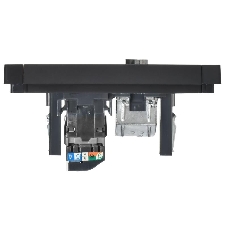 Розетка двойная TV+RJ45 кат.5E IEK FORTE&PIANO FP136 черный