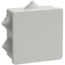 Коробка КМ41235 распаячная IEK UKO11-085-085-040-K41-44 для о/п 85х85х40 мм IP44 (RAL7035, 6 гермовводов) Коробка КМ41235 распаячная IEK UKO11-085-085-040-K41-44 для о/п 85х85х40 мм IP44 (RAL7035, 6 гермовводов)