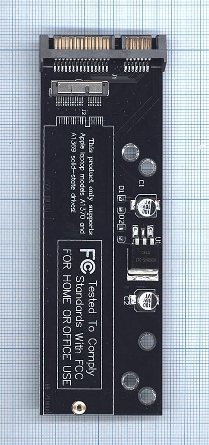 Переходник SATA на 12+6pin SSD для Macbook Air 2010-2011 A1369 A1370