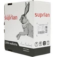 Кабель сетевой информационный Suprlan 01-0333-1, cat.5e U/UTP, 4 пары, 24AWG, PVC, внутренний, 50м, серый