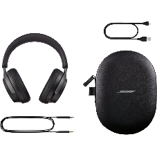 Гарнитура накладные Bose QuietComfort Ultra 1.2м черный беспроводные bluetooth оголовье (880066-0100)