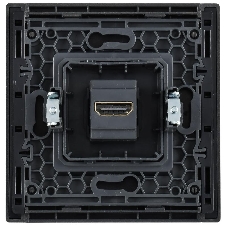 Розетка HDMI FP540 IEK FORTE&PIANO Сталь