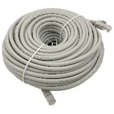 Патч-корд Buro Basic UTP 4 пары cat6 CCA molded 30м серый RJ-45 (m)-RJ-45 (m)