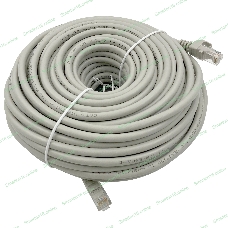 Патч-корд Buro Basic UTP 4 пары cat6 CCA molded 30м серый RJ-45 (m)-RJ-45 (m)