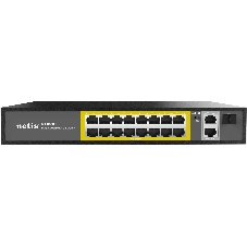 Коммутатор Netis 16PORT 10/100M 16POE+2XGE+SFP P116GH