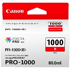 Картридж струйный Canon PFI-1000 R красный (80 мл.) для Canon IJ SFP PRO-1000 WFG