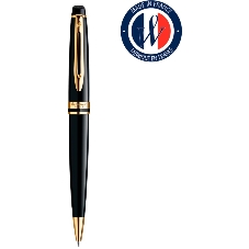 Ручка шариковая Waterman Expert 3 (CWS0951700) Black Laque GT M, синие чернила, подарочная коробка