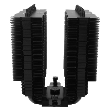 Кулер для процессора Thermalright Phantom Spirit 120 SE черный (4-pin PWM, 154mm, Ni/Cu, 7x6mm, 2x120мм, 66.17CFM, 25.6dBA, 1500RPM, S: 1200, 1700, 1851, 115X, AM4, AM5, silver, black)