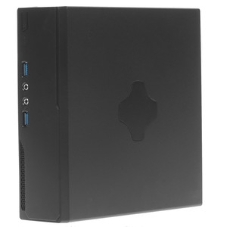 Компьютерный корпус FoxLine FL-105-AD120-DC-INF (FL-105-AD120-DC-INF) FL-105-AD120-DC-INF mITX case (2L), 2хUSB 2.0+2хUSB 3.0, 1хcombo audio, 40мм FAN, VESA, w/DC-ATX converter, w/120W pwr adapter, w/pwr