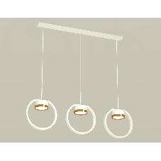 Светильник Ambrella light XB9106103/3 SWH/PYG белый песок/золото желтое полированное GX53 (C9106, N8124)