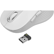 Мышь беспроводная Logitech Signature M650 L белый, 4000 dpi, радиоканал, Bluetooth, USB, кнопки - 5