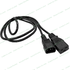 Шнур питания LANMASTER C19-C14, 3х0.75, 220В, 10А, черный, 10 м.