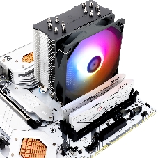 Кулер для процессора Thermalright Burst Assasin 120 ARGb (4-pin PWM, 154мм, Ni/CU, 6x6мм, ARGb, 1x120мм, 66.17CFM, 25.6dBA, 1550RPM, S: 1700, 1200, 115X, AM5, AM4)
