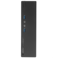 Компьютерный корпус FoxLine FL-105-AD120-DC-INF (FL-105-AD120-DC-INF) FL-105-AD120-DC-INF mITX case (2L), 2хUSB 2.0+2хUSB 3.0, 1хcombo audio, 40мм FAN, VESA, w/DC-ATX converter, w/120W pwr adapter, w/pwr