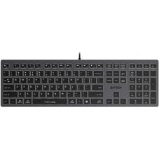 Клавиатура проводная A4Tech Fstyler FX60 серый/белый