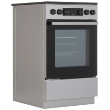Плита электрическая Gorenje GEC5C41SG серый, конфорок 4 электрических, духовка 70 л, 50 см x 85 см x 59.4 см (без крышки)