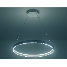 Подвесной светодиодный светильник Ambrella light FL5851 WH белый 35W 3000K/4200K/6400K D600*600 (без ПДУ)