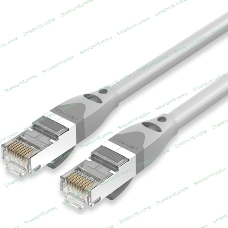 Патч-корд Vention прямой SFTP cat.6A, RJ45 - 0,3м. Серый