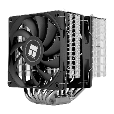 Кулер для процессора Thermalright Royal Knight 120 (4-pin PWM, 156мм, Ni/Cu, 6x6мм, 2x120мм, 80.45CFM/56.36CFM, 29.4dBA/28.4dBA, 2150RPM/1900RPM, S: 1200, 1700, 1851, 2011, 2066, 115X, AM4, AM5, черный)