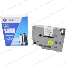 Картридж ленточный G&G GG-TZEFX221 черный на белом 9x8 для Brother 1010/1280/1280VP/2700VP