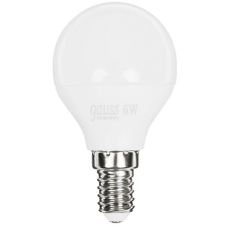 Лампа светодиодная Gauss Elementary 53226T 6Вт цок.: E27 шар 180B 4100K св. свеч. белый. нейт. (упак.: 3 шт)