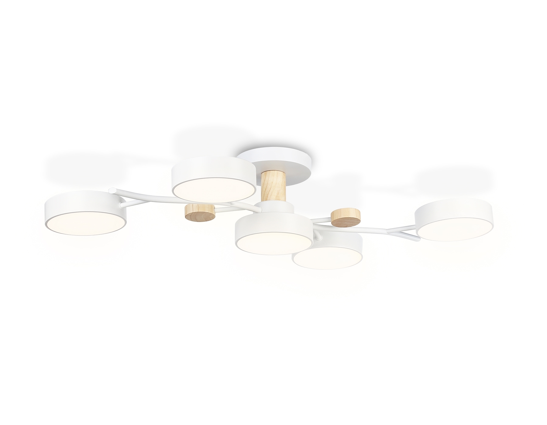 Светильник Ambrella light FL4834/5 WH белый 3000K-6400K 70W 830*400*160 (ПДУ ИК)