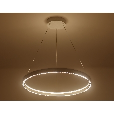 Подвесной светодиодный светильник Ambrella light FL5851 WH белый 35W 3000K/4200K/6400K D600*600 (без ПДУ)