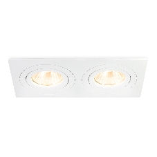 Встраиваемый поворотный точечный светильник Ambrella light TN102626/2 WH белый GU5.3 175*95*28